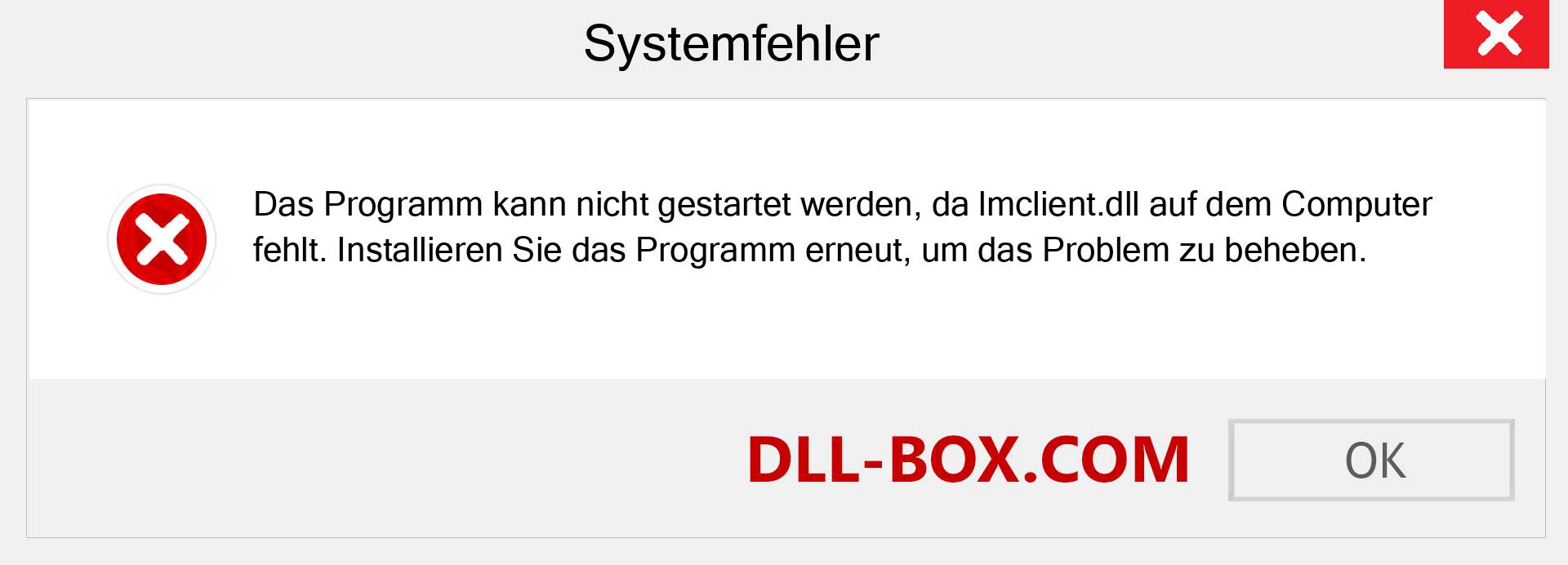 lmclient.dll-Datei fehlt?. Download für Windows 7, 8, 10 - Fix lmclient dll Missing Error unter Windows, Fotos, Bildern